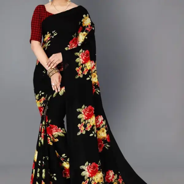 Georgette Saree With Blouse